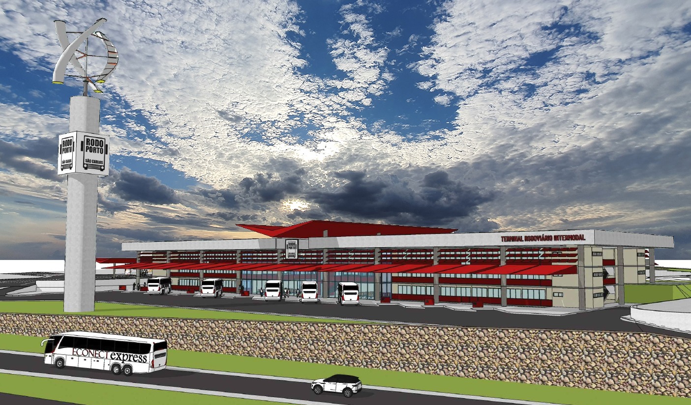 Projeto do novo terminal rodovi&aacute;rio de S&atilde;o Carlos