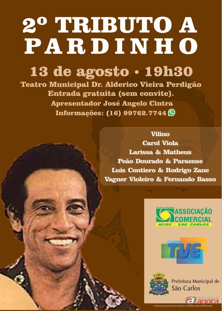 Tributo a Pardinho será no próximo dia 13 - São Carlos Agora