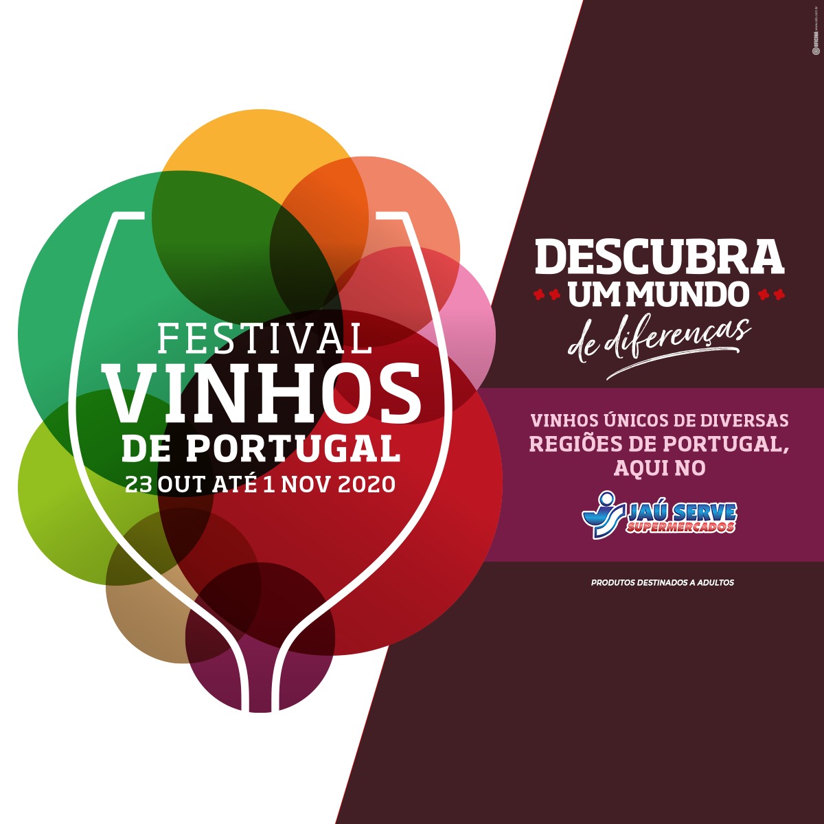 Festival de Vinhos de Portugal do Jaú Serve Supermercado convida para